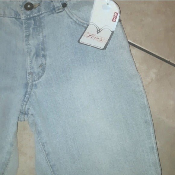 Girls LEVIS 517 Slim Stretch Flare Denim Jeans Size 14 Slim NWT Adjustable - Picture 10 of 15